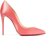 Thumbnail for your product : Christian Louboutin Pigalle Follies 100 Satin Pumps - Blush