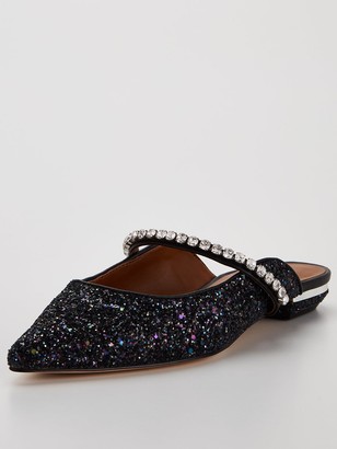 Glitter Flat Shoes | Shop the world's largest collection of fashion |  ShopStyle UK