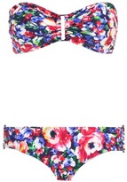 Thumbnail for your product : Zimmermann Floral Wide Link Bandeau Set