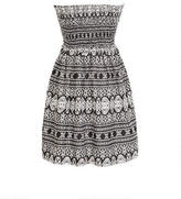 Thumbnail for your product : Delia's Ruched Back Strapless Aztec Dress