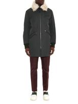 Thumbnail for your product : Marni Shearling and denim collar