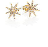 Thumbnail for your product : Elizabeth and James Compass Rose Pavé White Topaz Stud Earrings