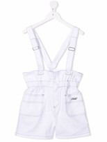 Thumbnail for your product : Philosophy Di Lorenzo Serafini Kids Embroidered Logo Denim Dungarees