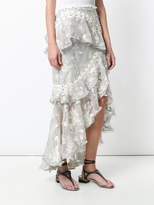 Thumbnail for your product : Zimmermann floral fitted skirt