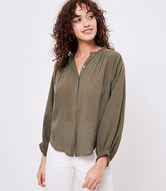 loft ruffle top