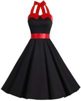 Thumbnail for your product : Dressystar Vintage Polka Dot Retro Cocktail Prom Dresses 50's 64's Rockabilly Bandage XL