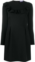 Thumbnail for your product : RED Valentino Ruffle-Detail Long-Sleeve Dress