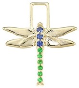 Thumbnail for your product : Robinson Pelham EarWish 14K Yellow Gold, Blue Sapphire & Tsavorite Dragonfly Single Earring Charm