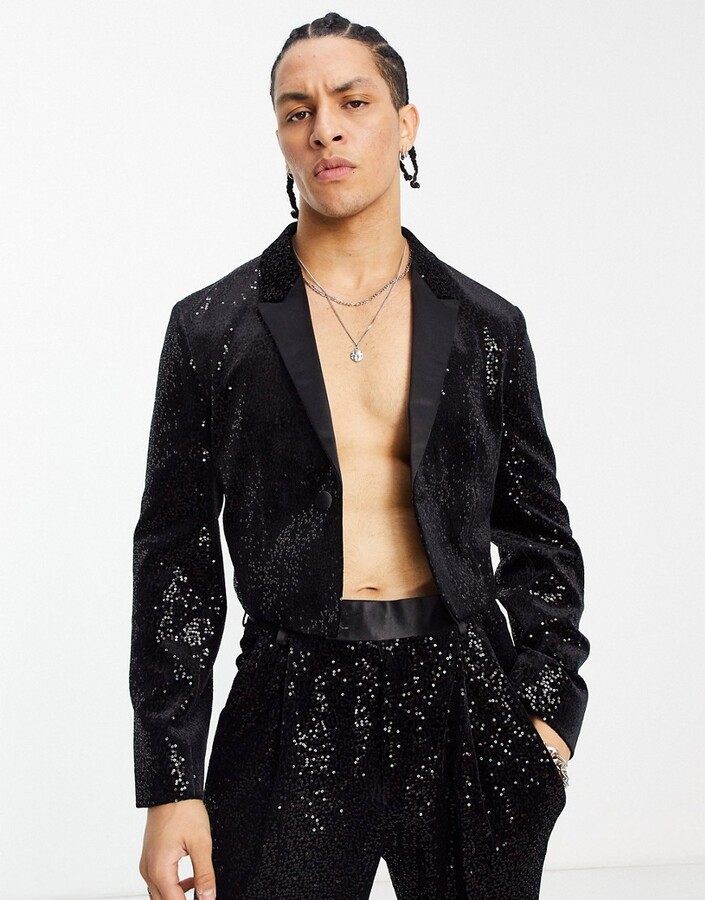 Extreme Cropped Blazer Pretty Little Thing CURVED HEM EXTREME