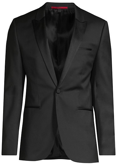 hugo boss all black suit
