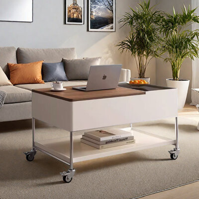 Orren Ellis Retro niche design height-adjustable coffee table