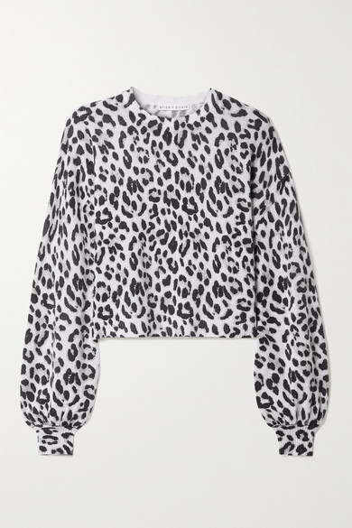 alice and olivia cheetah sweater