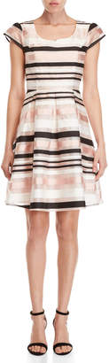 Yumi Striped Organza Dress