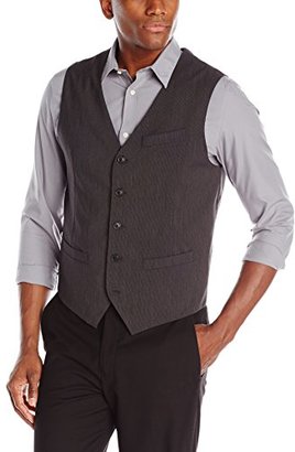 Perry Ellis Men's Fine Stripe 5 Button Vest