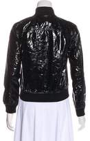 Thumbnail for your product : R 13 Patent Leather Bomber Jacket w/ Tags