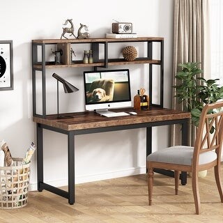 Solid Pine Computer Desk With Hutch, Solid Pine Desk With Hutch