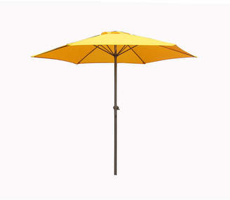 Asstd National Brand 7.5' Outdoor Patio Market Umbrella with Hand Crank - Yellow