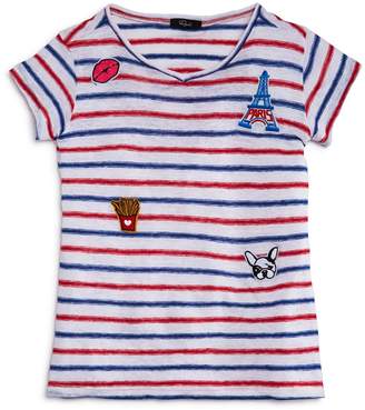Rails Girls' Frenchie Striped Patch Tee