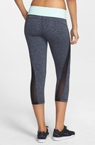 Thumbnail for your product : Zella 'Live In - Hot' Mesh Detail Cross Dye Colorblock Capris