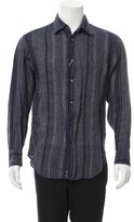 Thumbnail for your product : Armani Collezioni Linen Button-Up Shirt w/ Tags