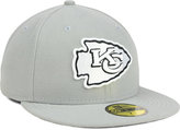Thumbnail for your product : New Era Kansas City Chiefs Gray BW 59FIFTY Cap