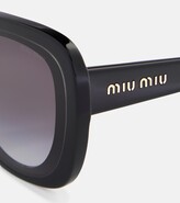 Thumbnail for your product : Miu Miu Oversized square sunglasses