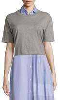 Thumbnail for your product : Public School Lara Tie-Back Cotton Jersey Tee