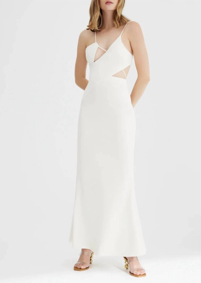 Significant Other Poet Dress In Butter Cream