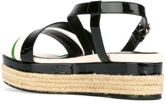 Lanvin strap detail wedge sandals