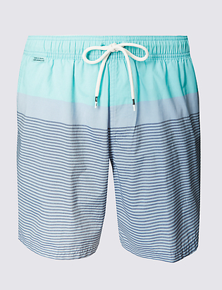 M&S Collection Quick Dry Striped Swim Shorts