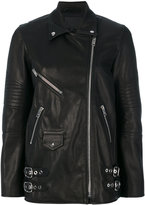Alexander Wang - leather jacket - women - Cuir/Polyester - S