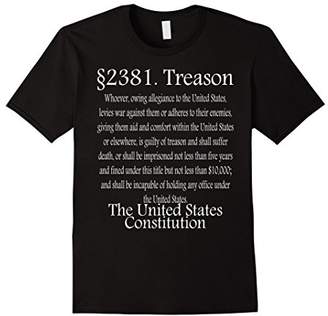 Double Sided Anti Trump Impeach 45 T-shirt + Treason Law
