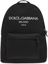 Thumbnail for your product : Dolce & Gabbana Logo Print Nylon Backpack
