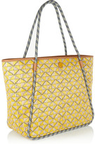 Thumbnail for your product : Tory Burch Mosaic woven straw tote