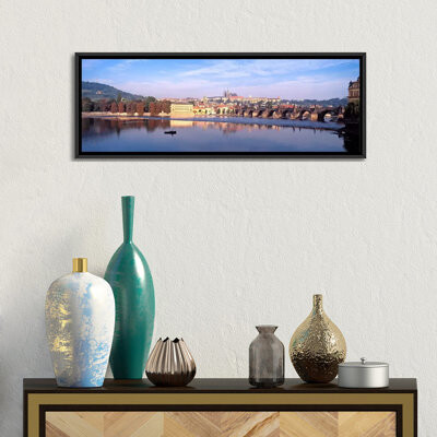 East Urban Home 'Charles Bridge Hradcany Castle and St. Vitus Cathedral  Prague Czech Republic' Photographic Print on Canvas