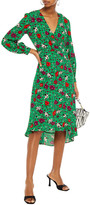Thumbnail for your product : BA&SH Paloma wrap-effect floral-print crepe dress