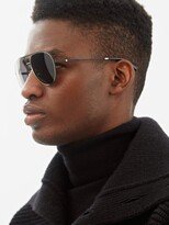 Thumbnail for your product : Christian Dior Aviator Metal Sunglasses - Black
