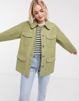 monki boxy utility jacket