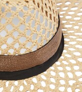 Thumbnail for your product : Brunello Cucinelli Embellished raffia fedora