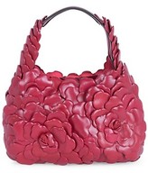 Thumbnail for your product : Valentino Garavani Small Atelier Rose 03 Leather Hobo Bag