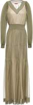 Thumbnail for your product : Missoni Pleated Metallic Knitted Maxi Dress