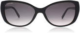 Swarovski SK0124 Sunglasses Black 01B 56mm