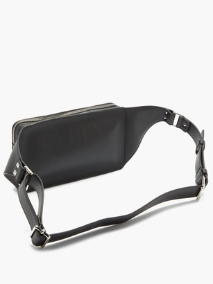 Valentino Garavani - Flowersity-print Leather Belt Bag - Black White