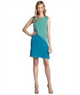 Thumbnail for your product : Elie Tahari liberty green and ocean silk chiffon 'Vanessa' dress