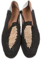 Thumbnail for your product : Clergerie Woven Raffia Loafers