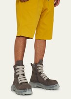 Thumbnail for your product : Rick Owens Men's Jumbolace Bozo Tractor Leather Lace-Up Boots