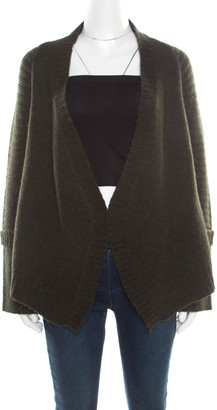 military green cardigan