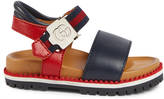 Thumbnail for your product : Gucci Toddler metallic lug sole sandal