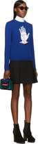 Thumbnail for your product : Opening Ceremony Cobalt Cube Hand Embroidered Crewneck Sweater