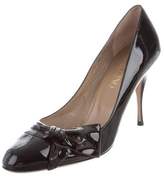 Thumbnail for your product : Valentino Round-Toe Bow Pumps